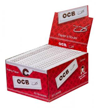 OCB White King  Size Slim Paper Extra Long 50 Heftchen